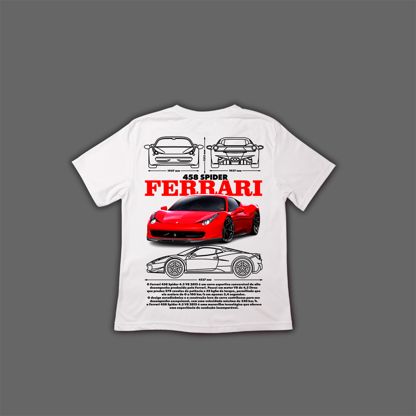 Camiseta Ferrari 458 Spider