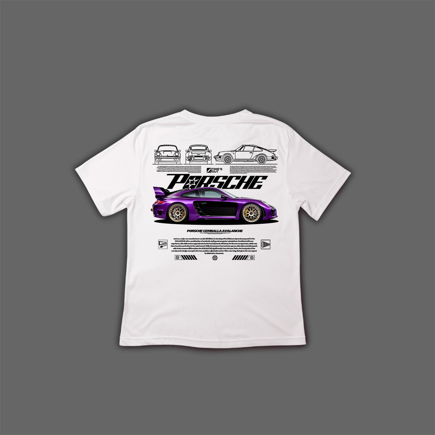 Camiseta Porsche 911 Gemballa Avalanche