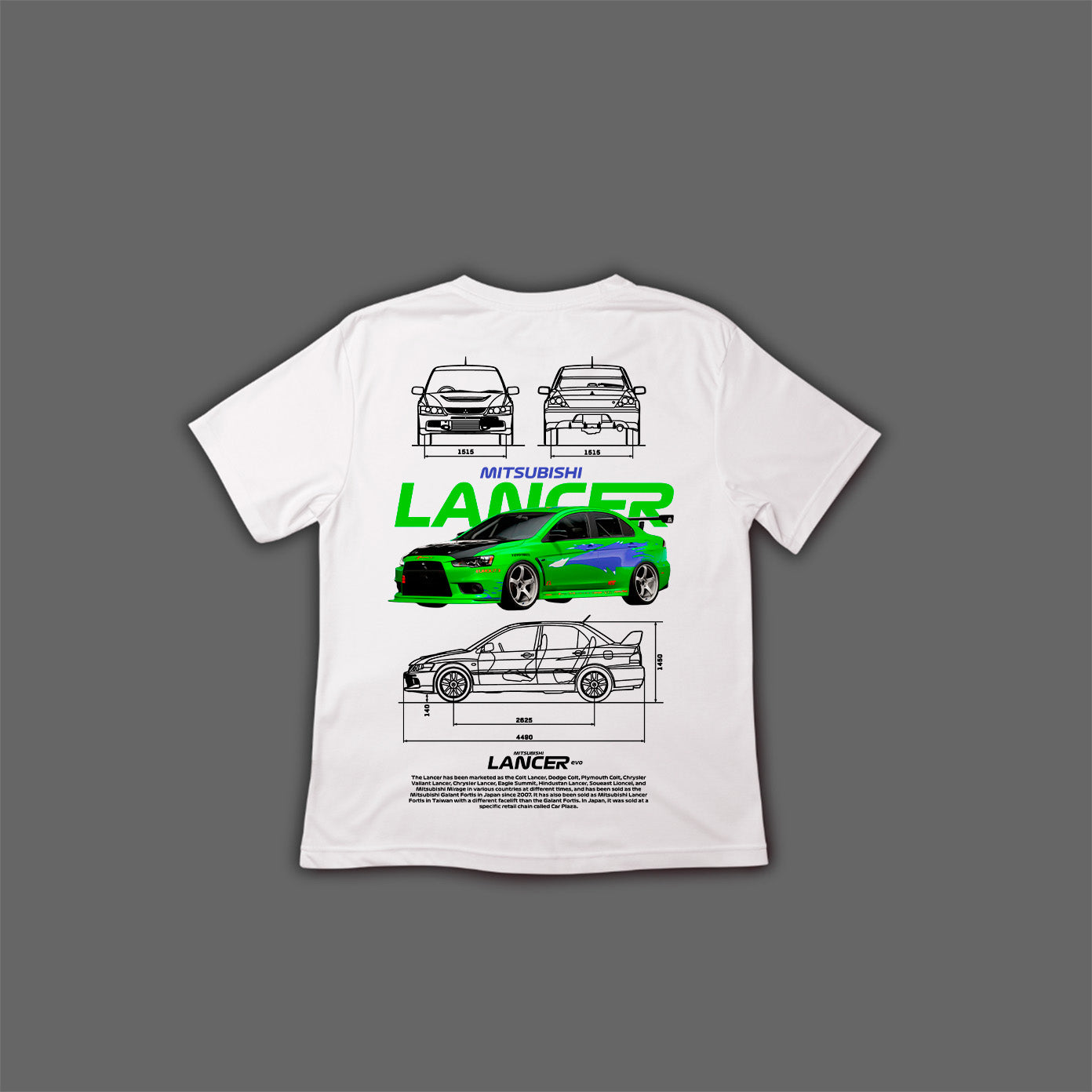 Camiseta Mitsubishi Lancer Evo
