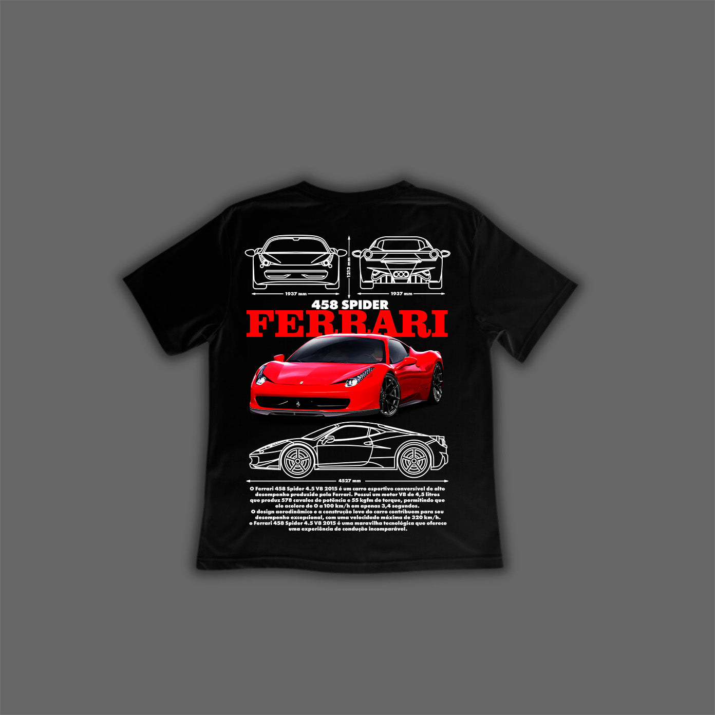 Camiseta Ferrari 458 Spider