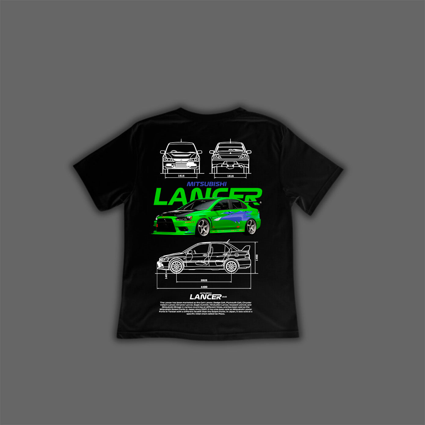 Camiseta Mitsubishi Lancer Evo
